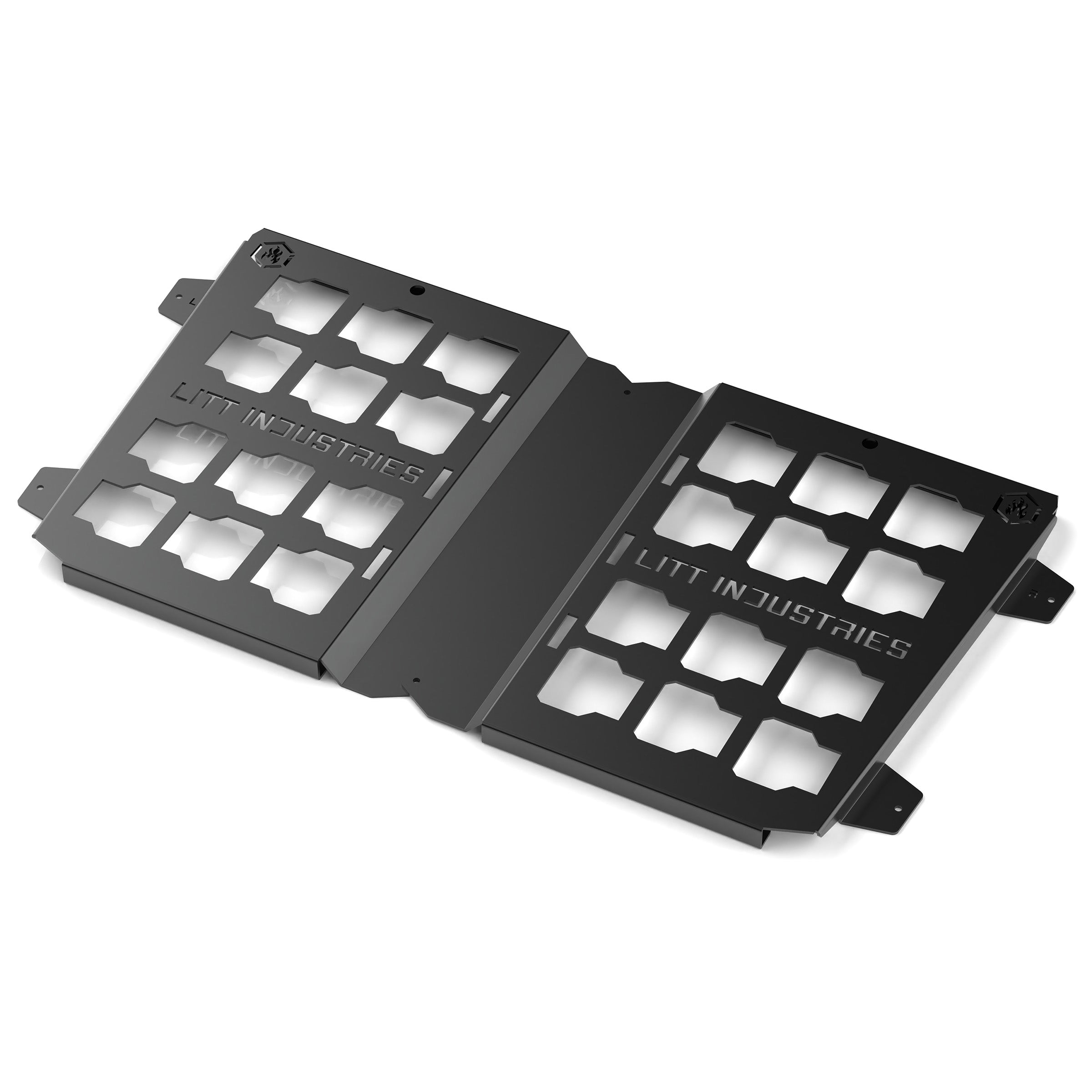 Litt Industries heavy duty milwaukee packout mount rzr general rgr driver and passenger side toolbox mount Polaris RZR General aisi cold rolled carbon steel the best toolbox mounts