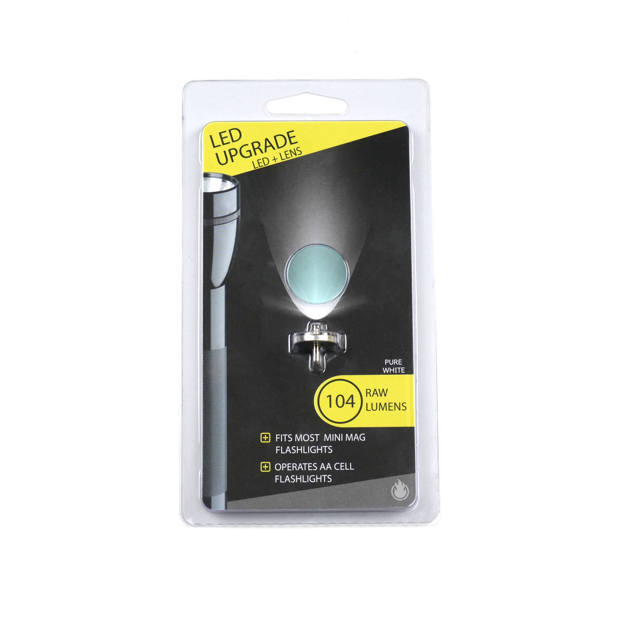 Litt Industries ultra-bright 104 lumen mini AA maglite LED upgrade and lens kit - high performance lighting enhancement for your maglite flashlight
