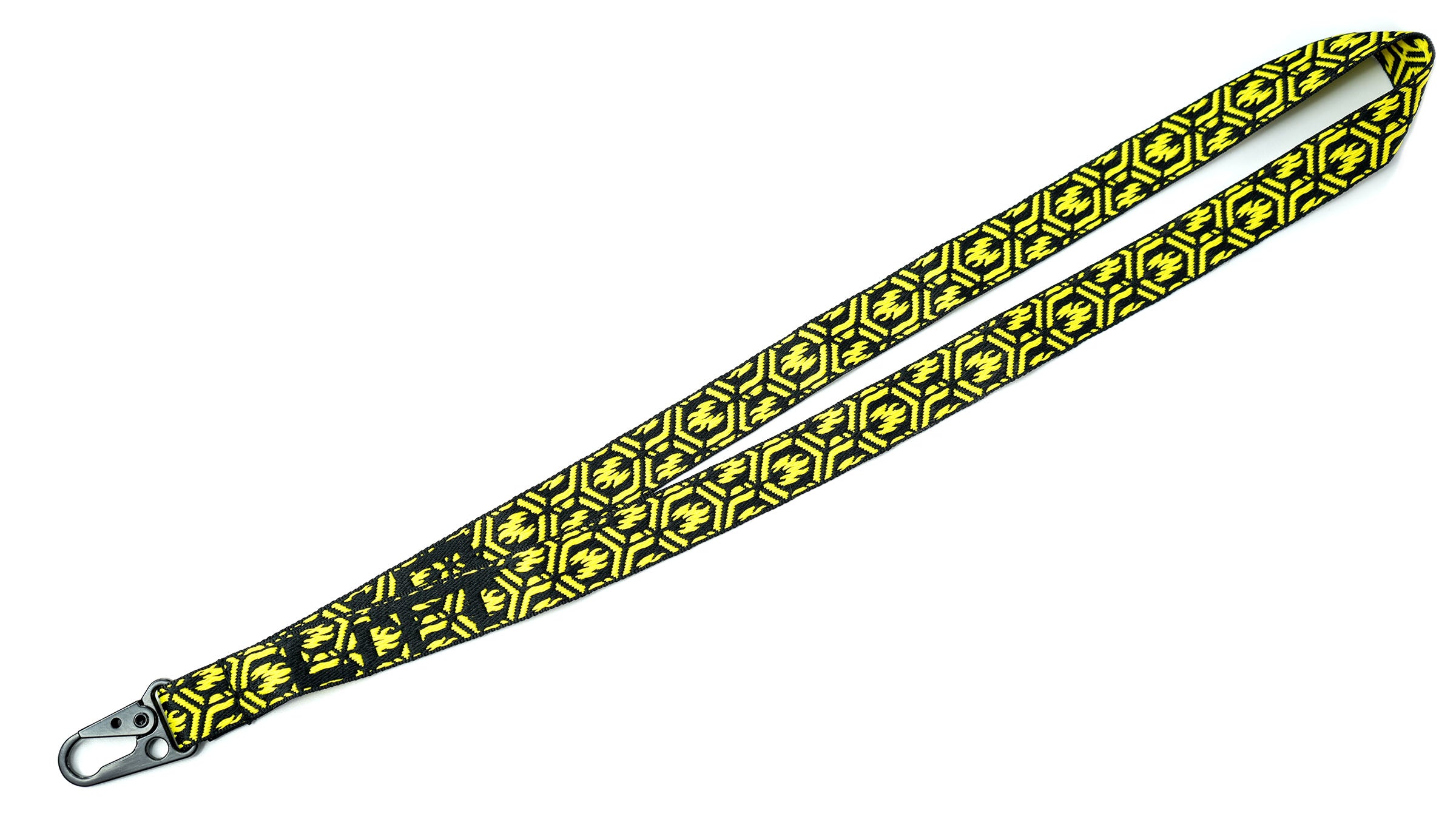 Litt Industries high quality heavy duty durable lanyards red yellow or white metal clip for extra security the best lanyards on the market yellow hex