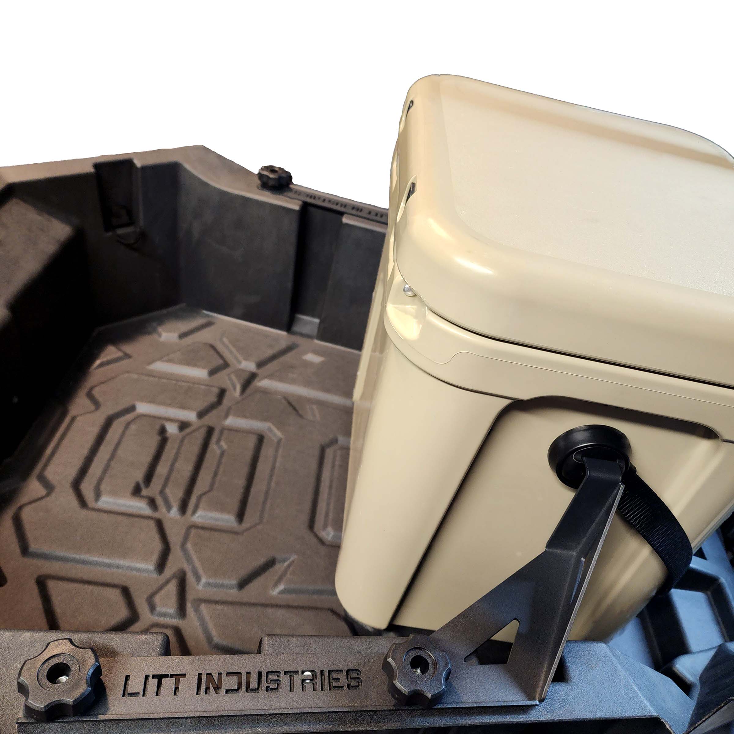 Litt Industries Yeti 24qt Roadie Cooler Mount for Polaris RZR PRO R Brackets to hold your cooler in place