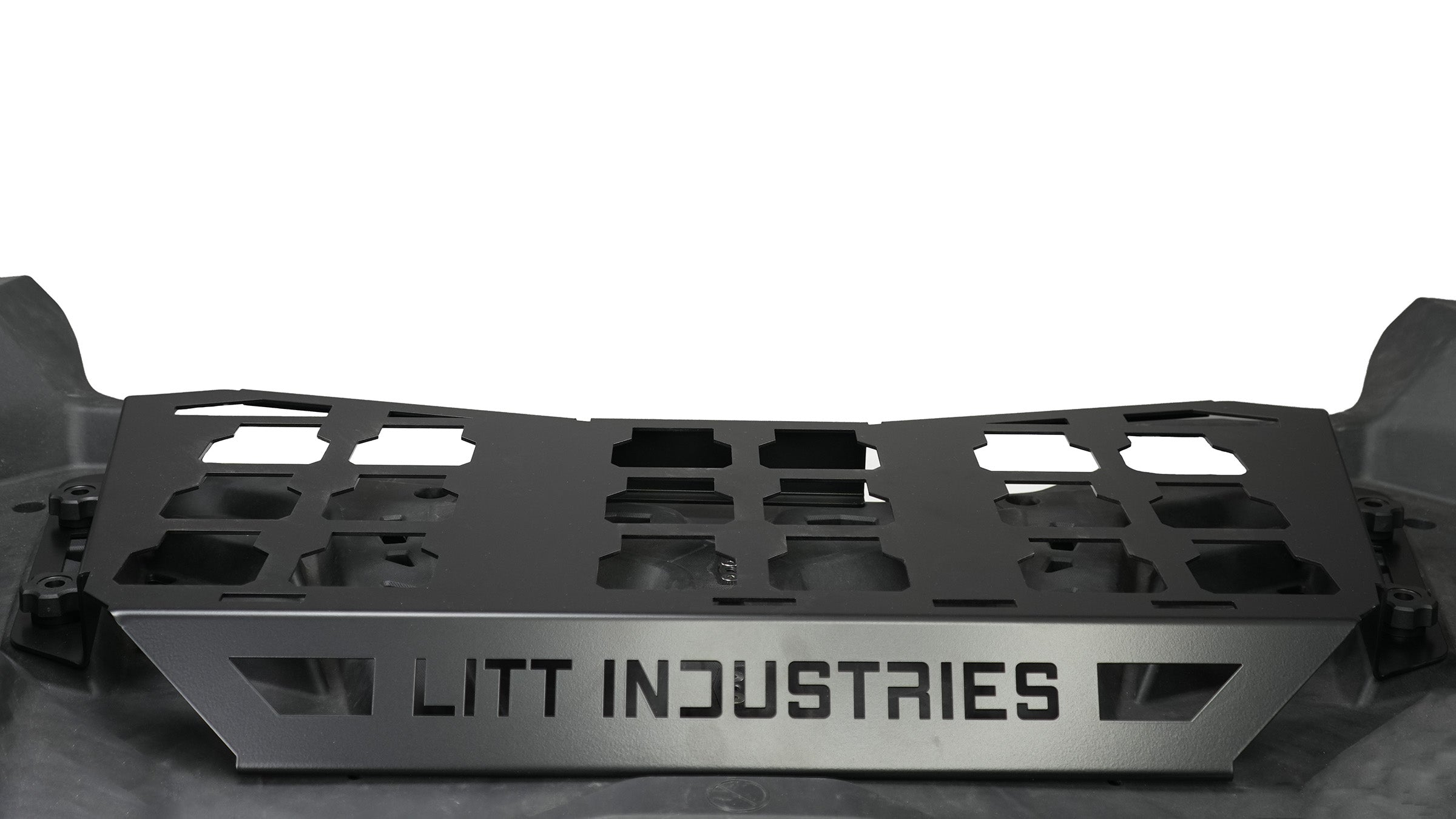 Litt Industries heavy duty triple milwaukee packout mount for the can am x3 the best off roading mounts for toolboxes and coolers